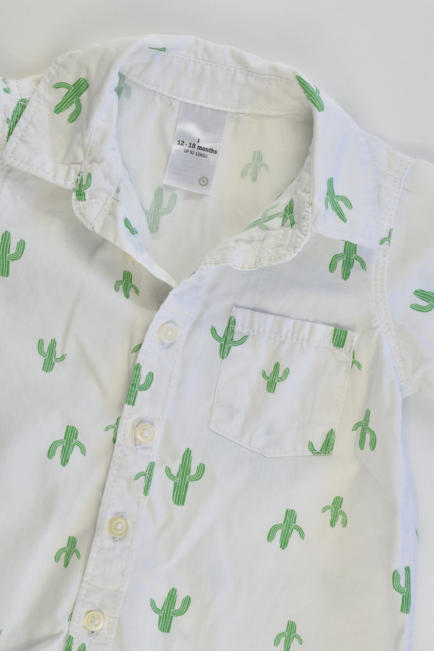 Target Size 1 (12-18 months) Colared Cactus Shirt