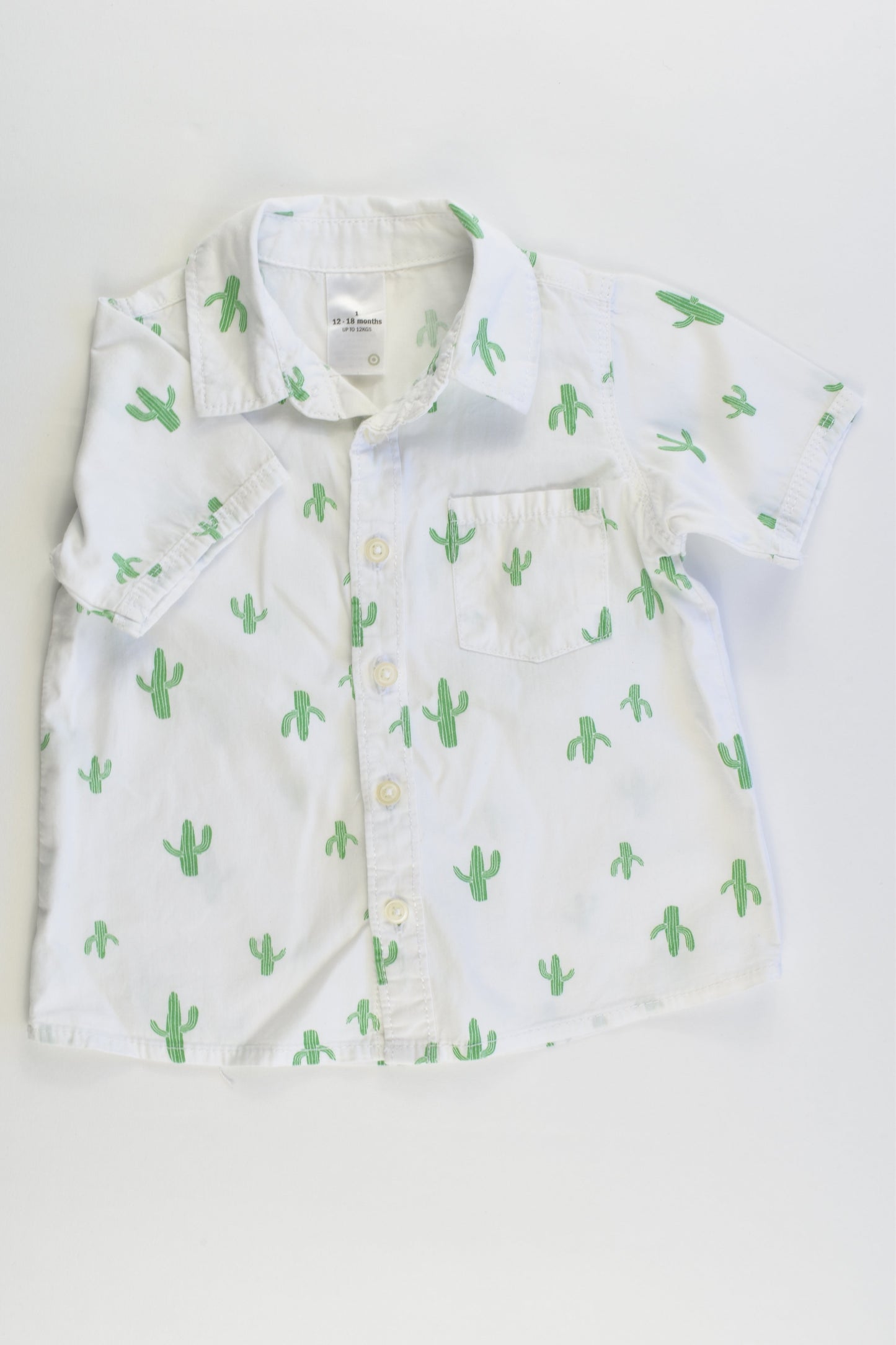 Target Size 1 (12-18 months) Colared Cactus Shirt