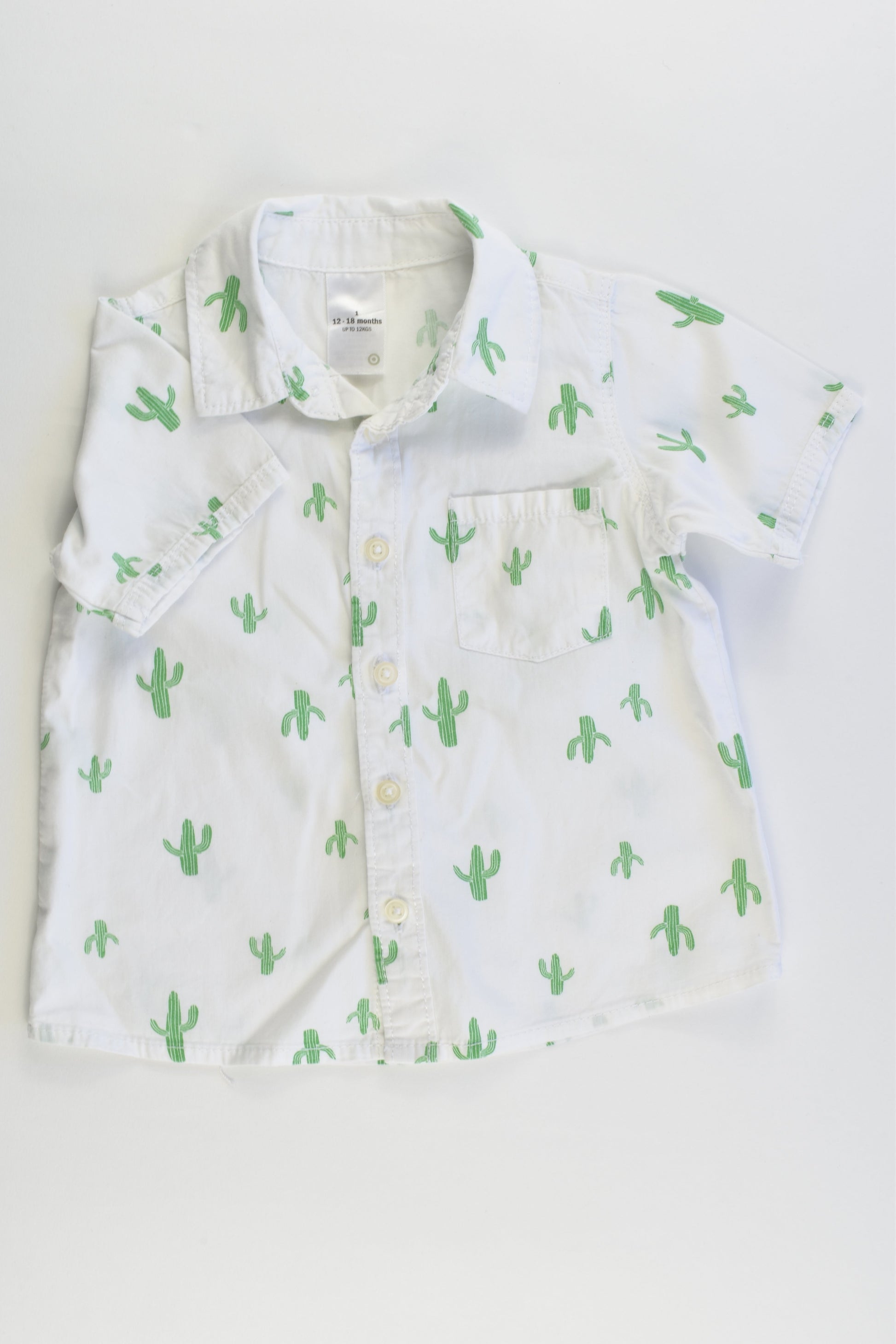 Target Size 1 (12-18 months) Colared Cactus Shirt
