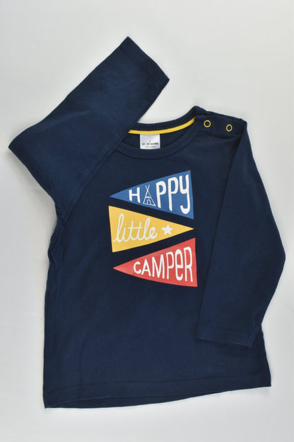 Target Size 1 (12-18 months) 'Happy Little Camper' Top