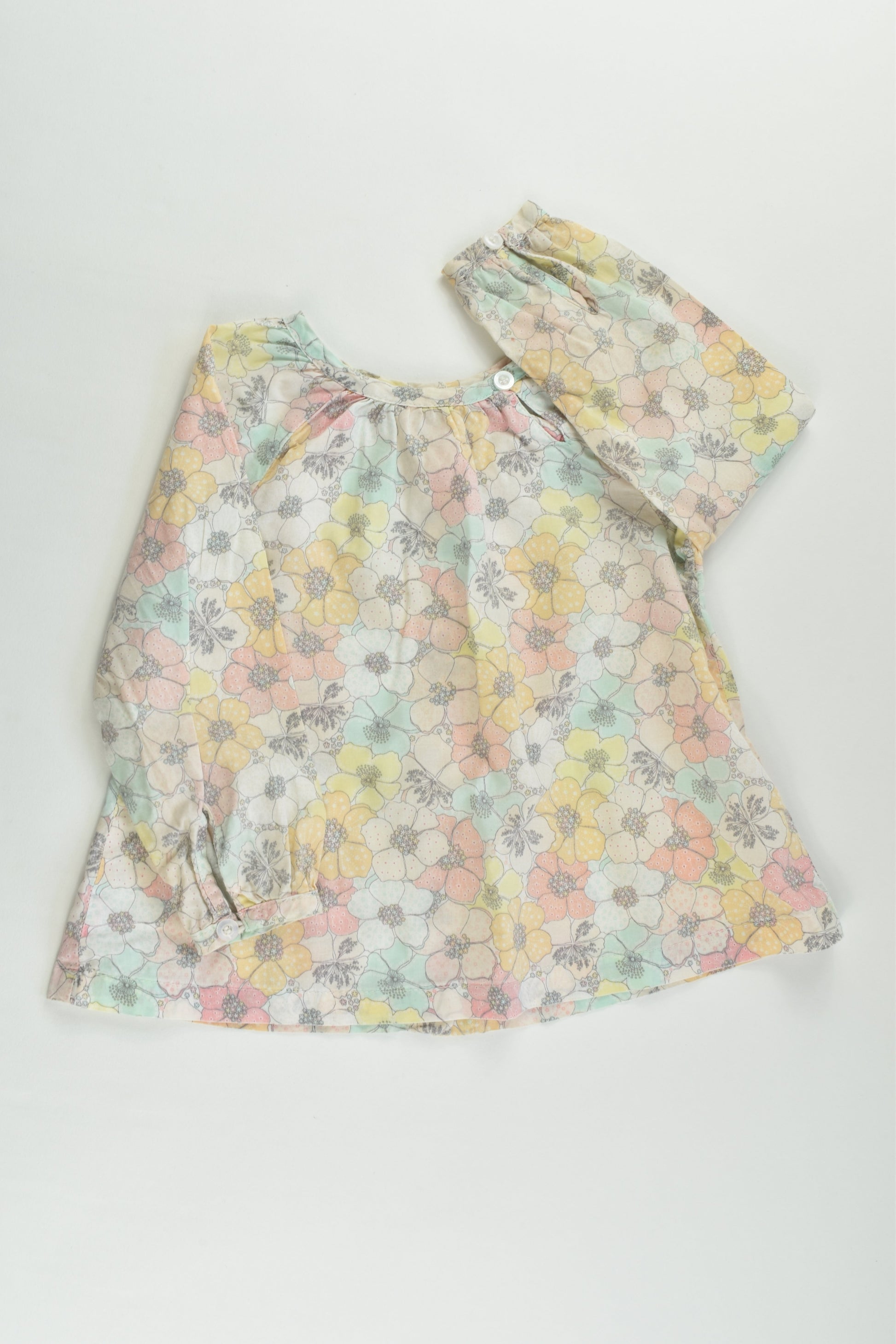 Target Size 1 (12-18 months) Lightweight Floral Blouse