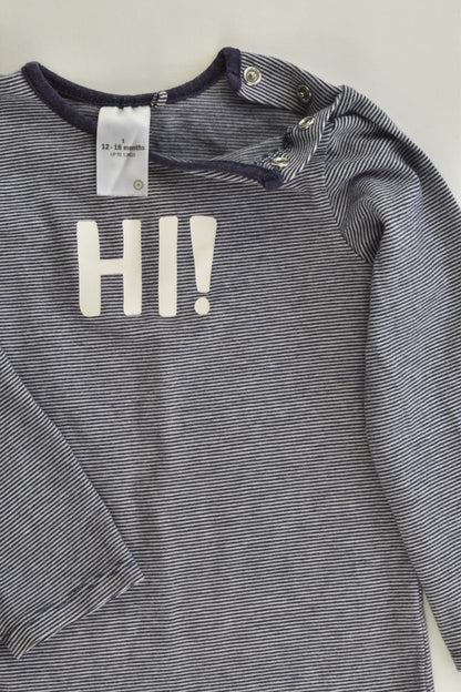 Target Size 1 (12-18 months) Organic "Hi!" Top