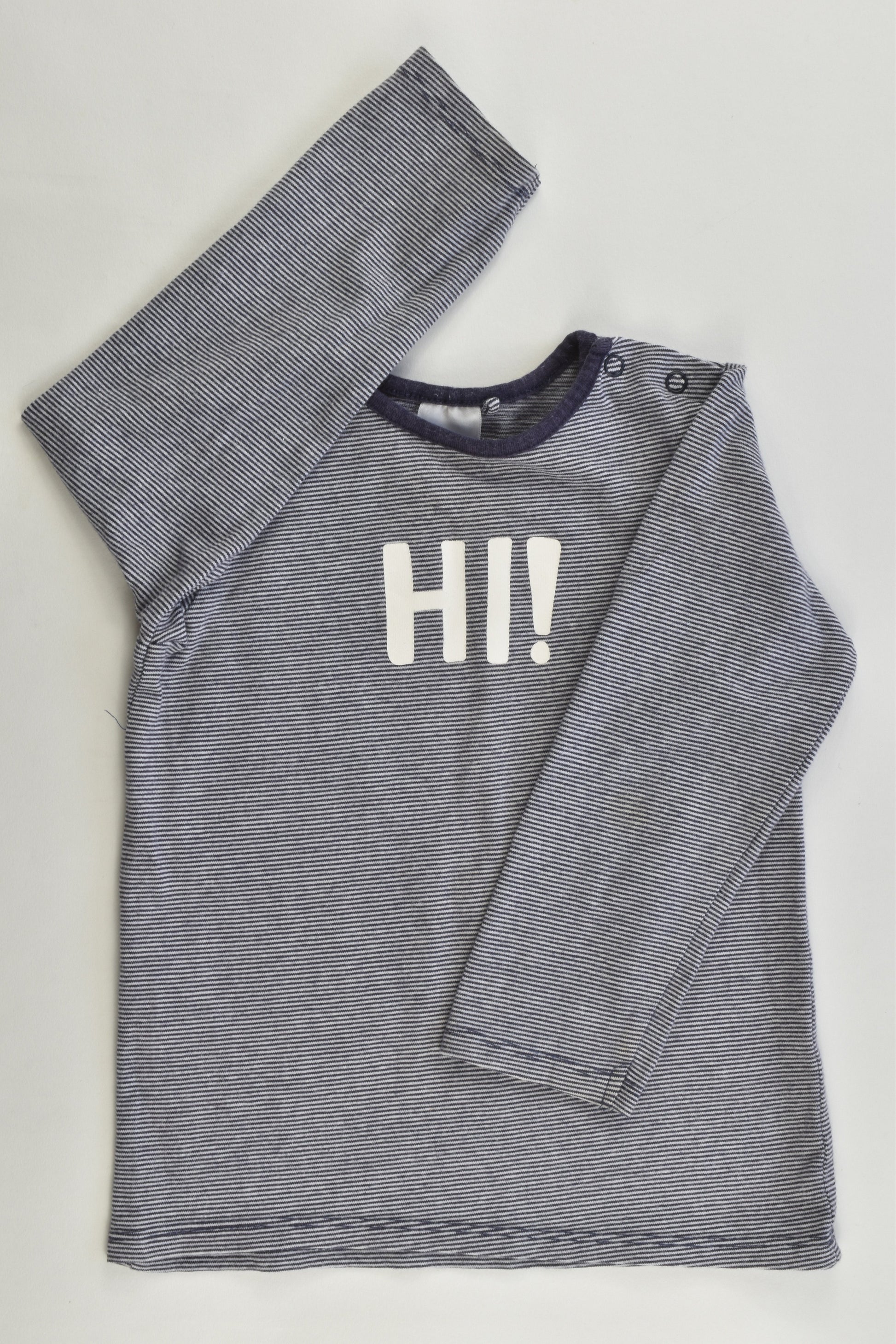 Target Size 1 (12-18 months) Organic "Hi!" Top
