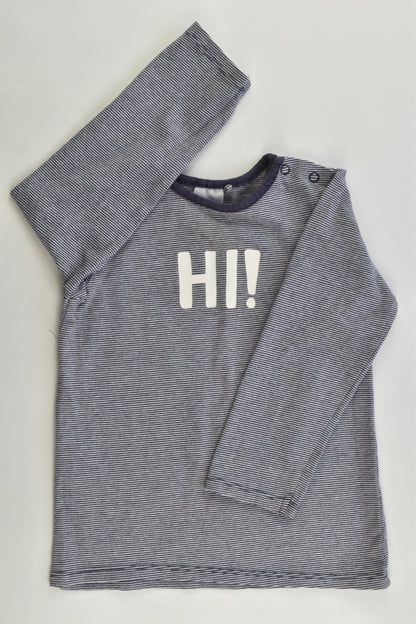 Target Size 1 (12-18 months) Organic "Hi!" Top