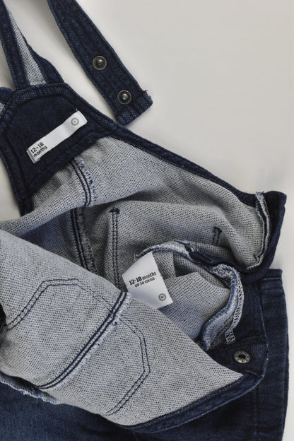 Target Size 1 (12-18 months) Soft Denim Short Overalls