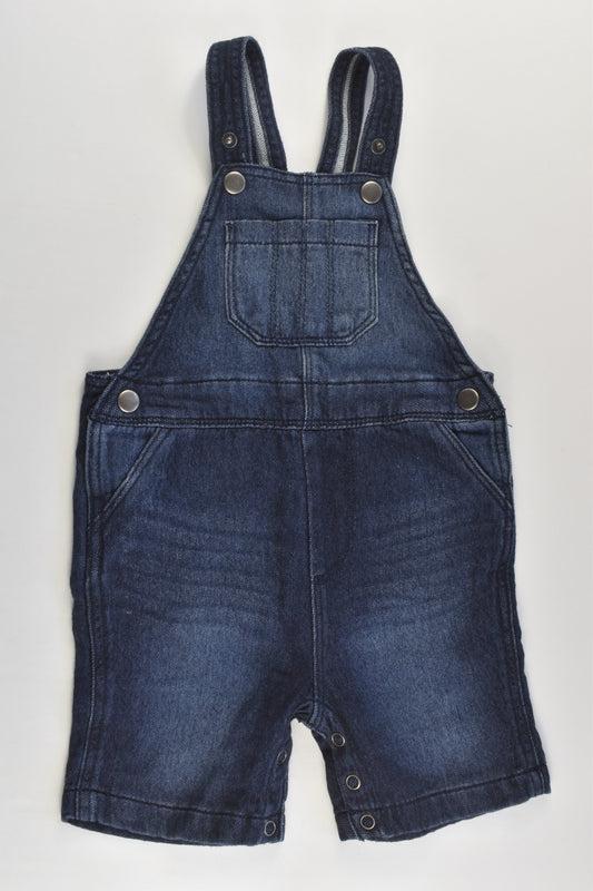 Target Size 1 (12-18 months) Soft Denim Short Overalls