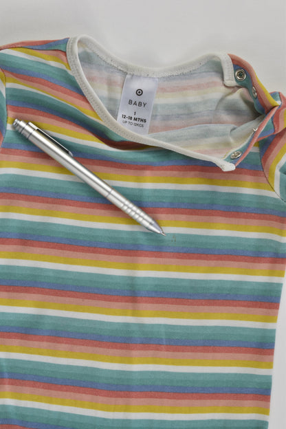 Target Size 1 (12-18 months) Striped Bodysuit