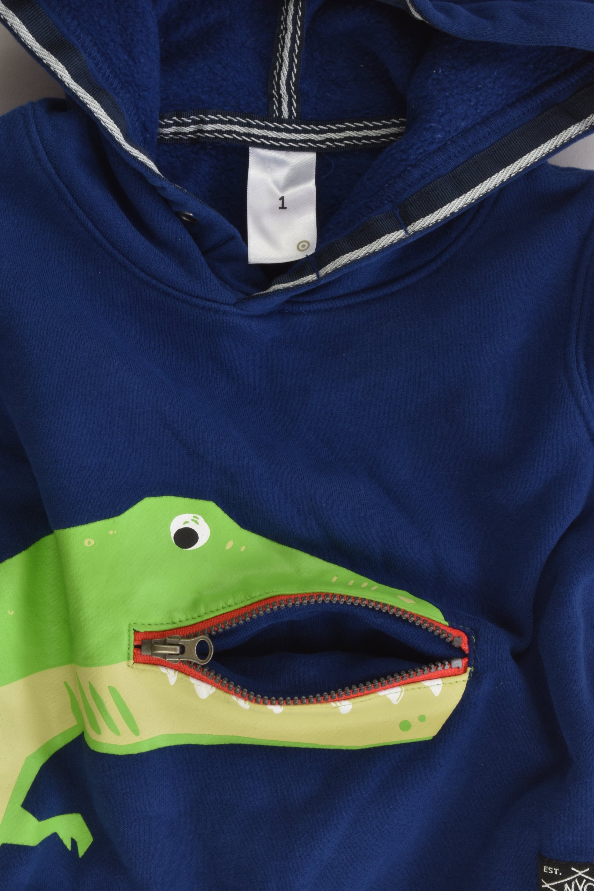 Target Size 1 Dinosaur Hooded Jumper