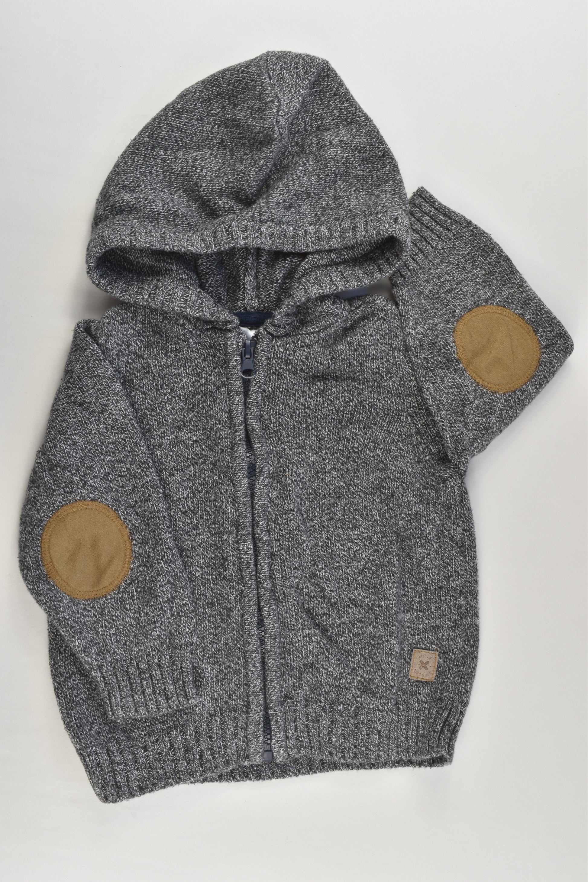 Target Size 1 Hooded Knitted 'Little Explorer' Zip Jumper