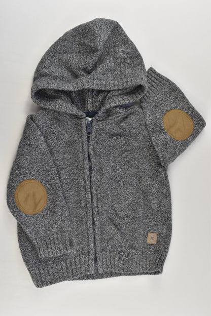 Target Size 1 Hooded Knitted 'Little Explorer' Zip Jumper