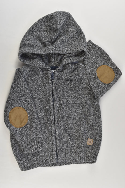 Target Size 1 Hooded Knitted 'Little Explorer' Zip Jumper