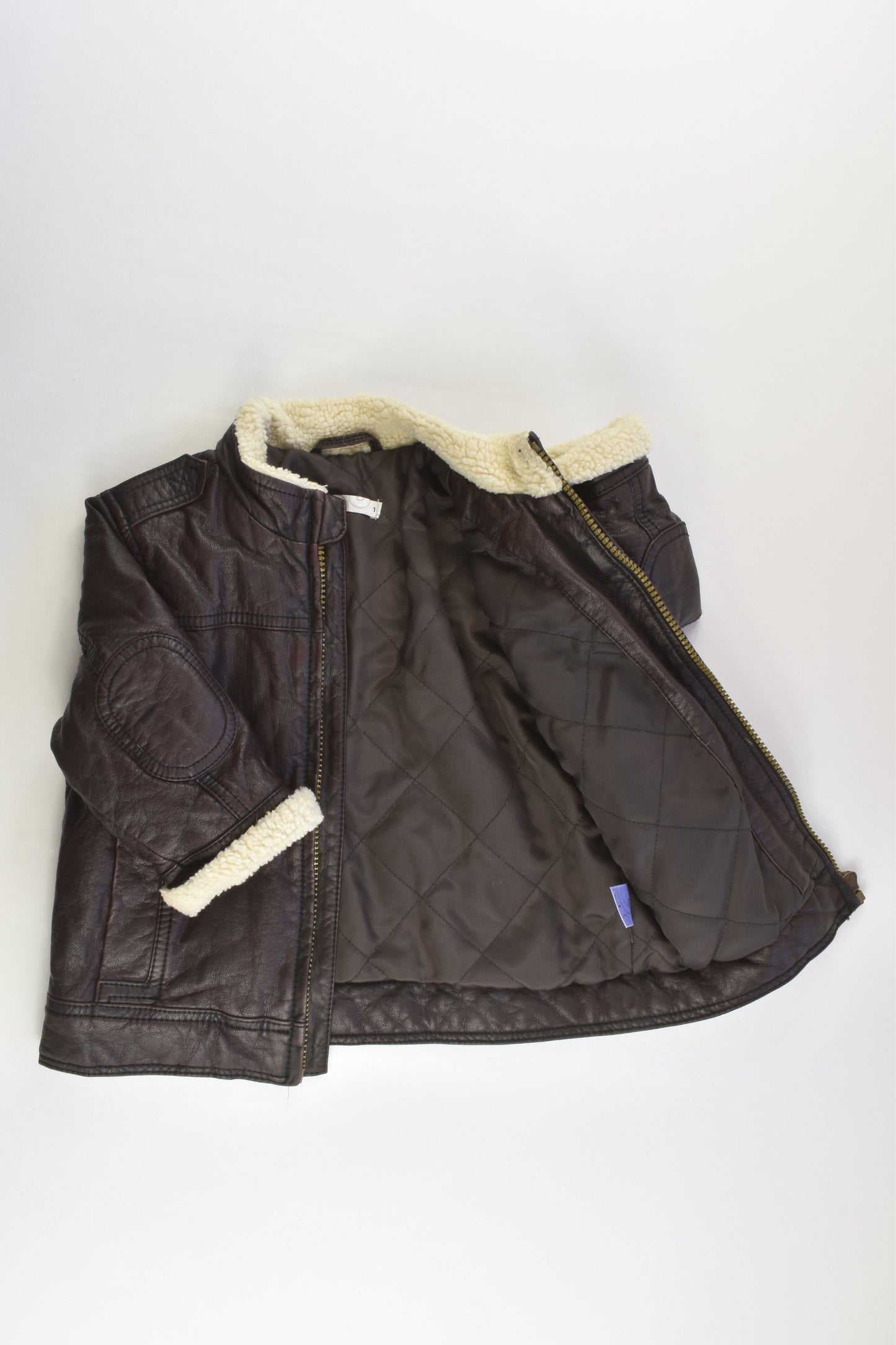 Target Size 1 Leather-like with Sherpa Details Jacket