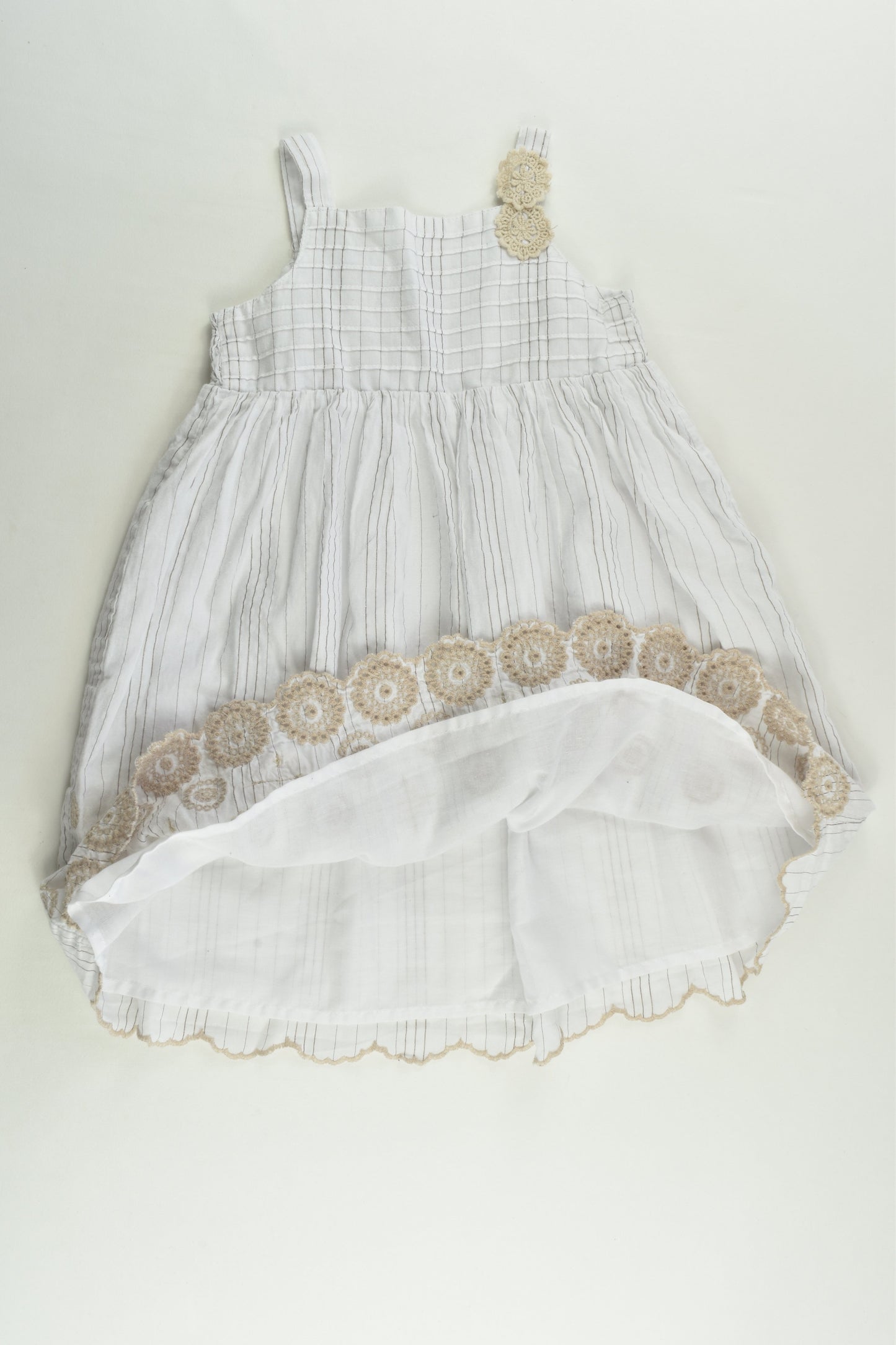 Target Size 1 Lined Dress with Lace Detail