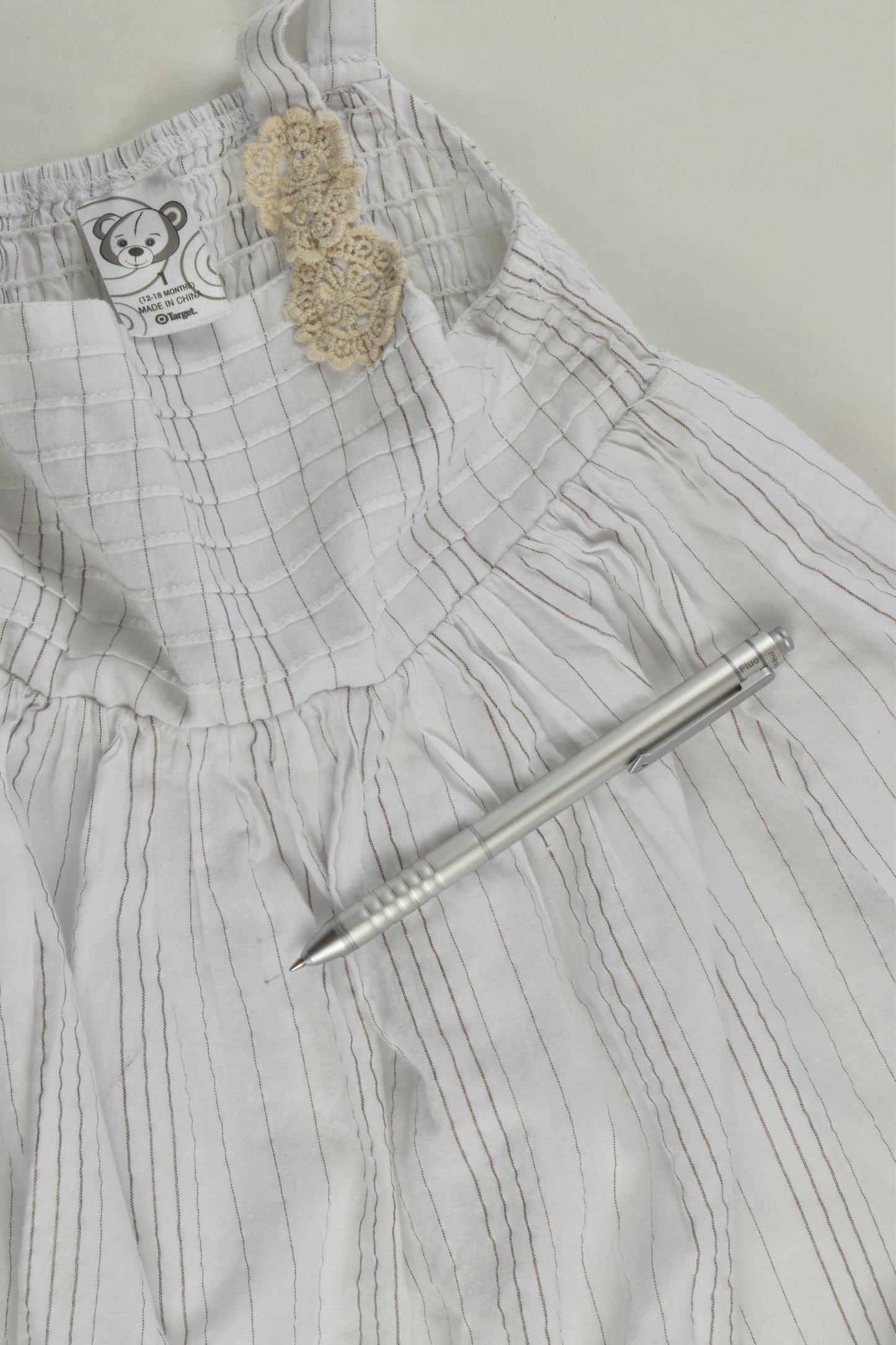 Target Size 1 Lined Dress with Lace Detail