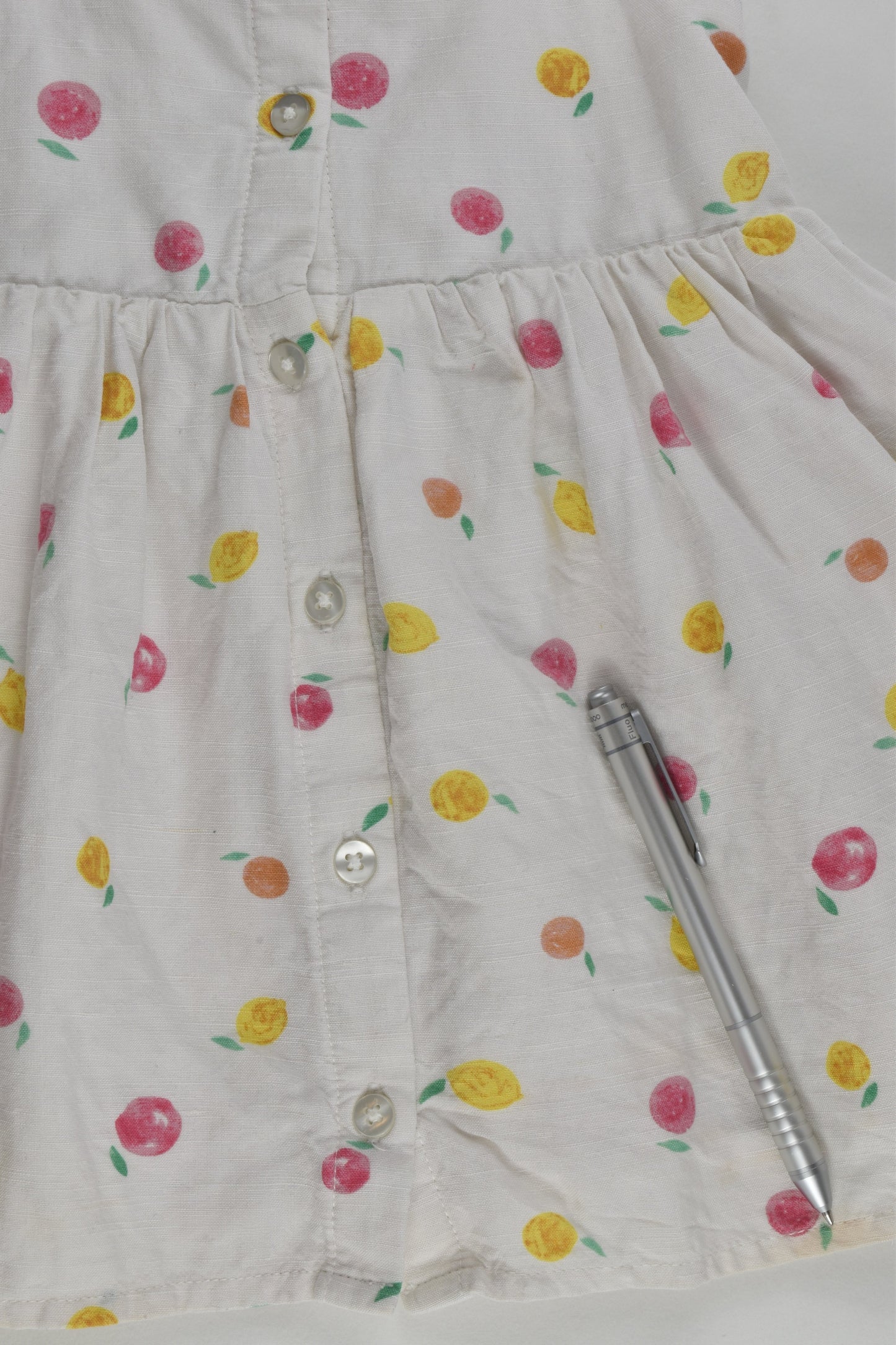 Target Size 1 Linen Blend Fruit Dress