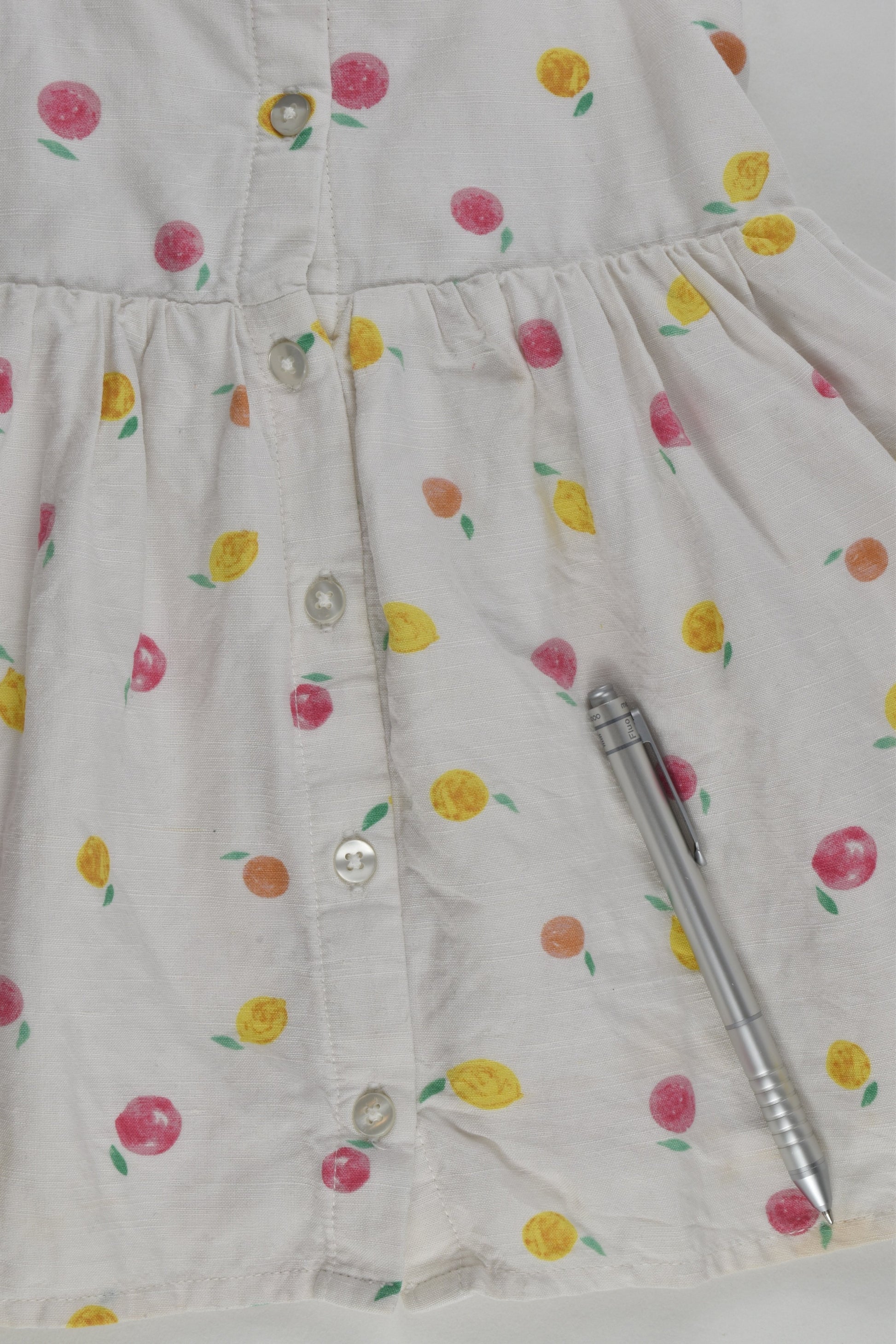 Target Size 1 Linen Blend Fruit Dress