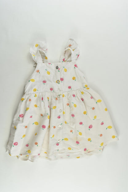 Target Size 1 Linen Blend Fruit Dress