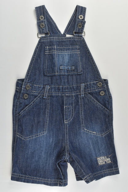 Target Size 1 'Pacific Coastguard Rescue Team' Short Denim Overalls