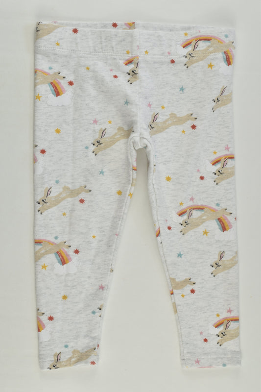 Target Size 1 Rabbits and Rainbows Leggings