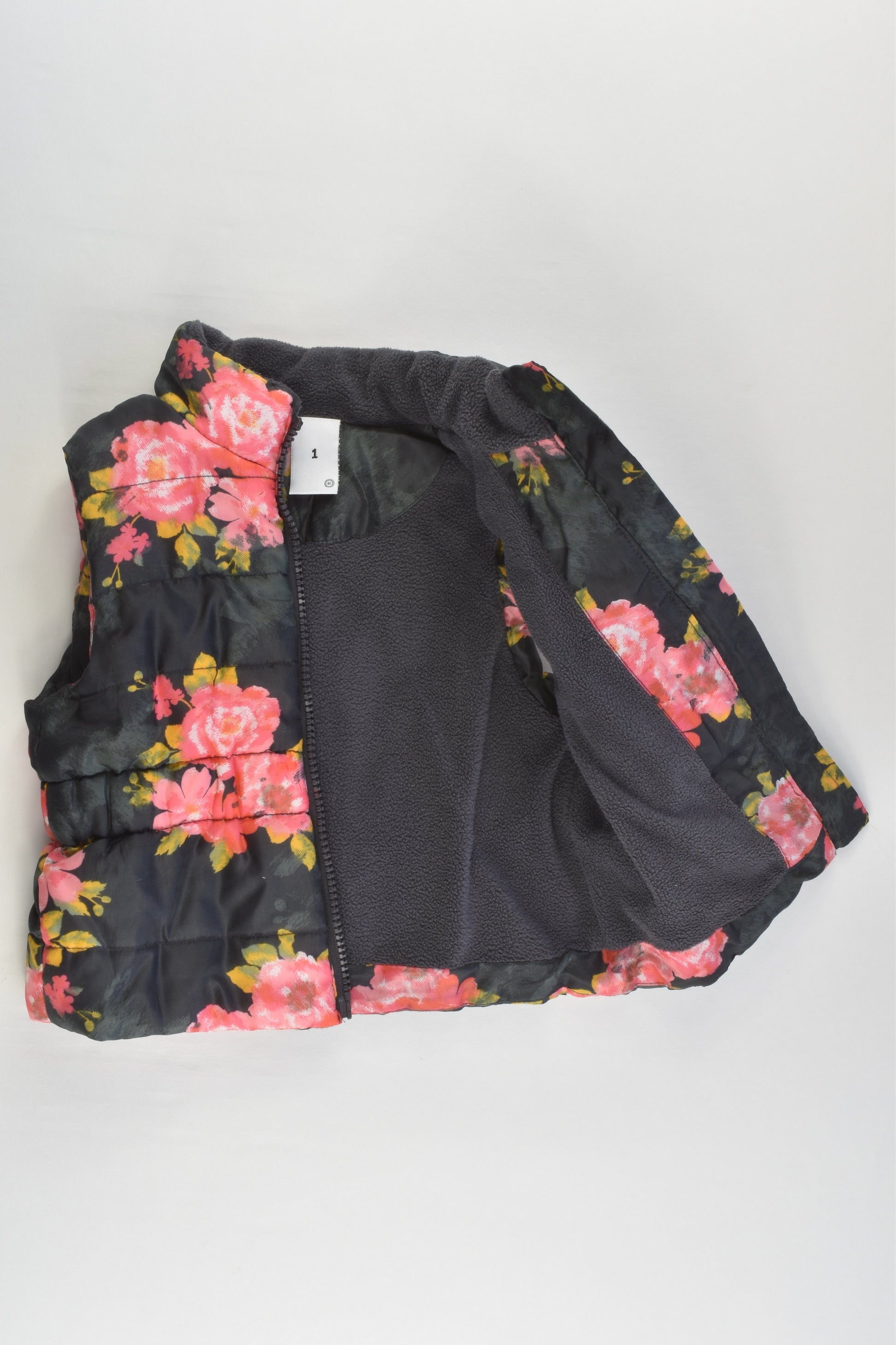 Target Size 1 Roses Puffer Vest