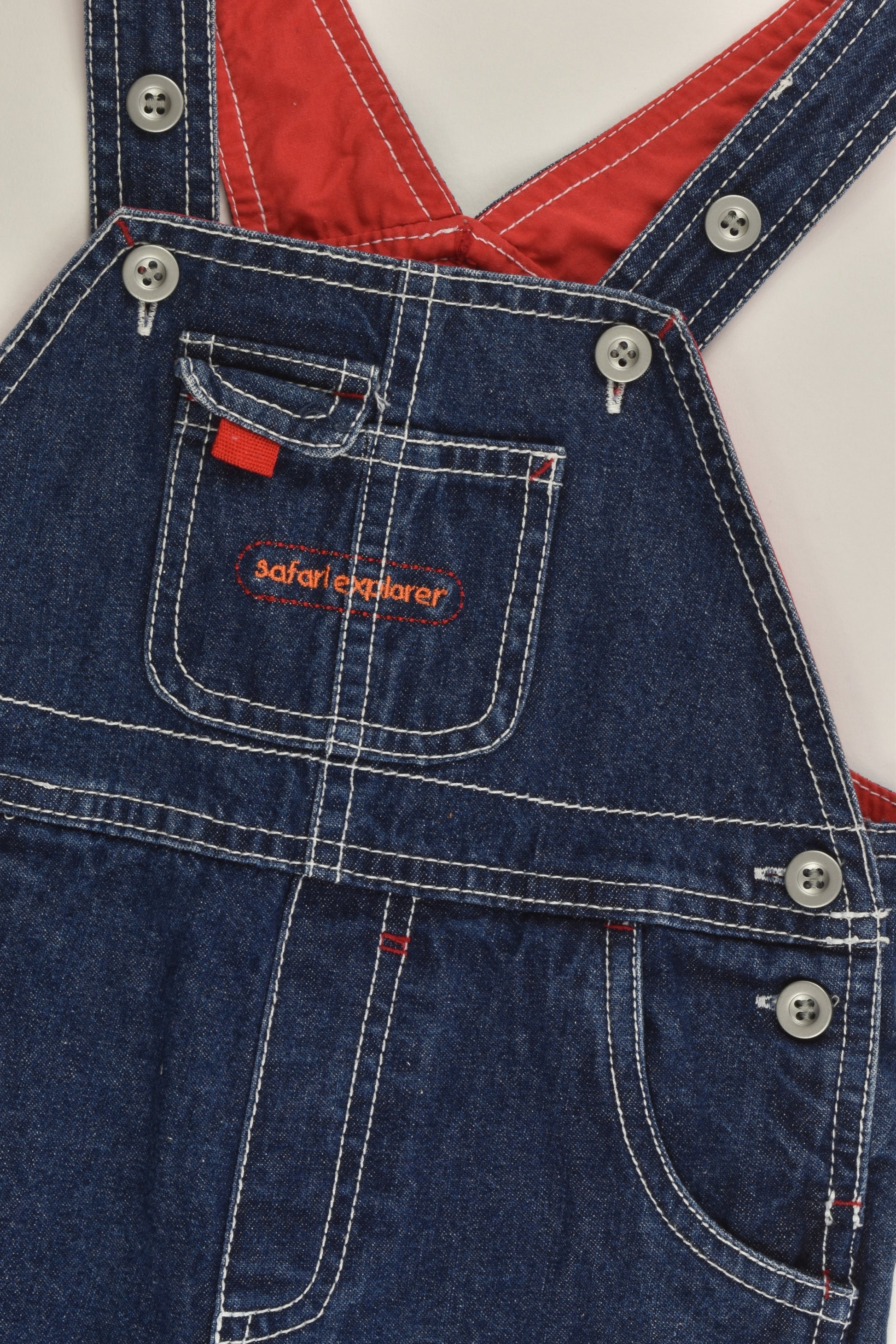 Target Size 1 'Safari Explorer' Denim Short Overalls