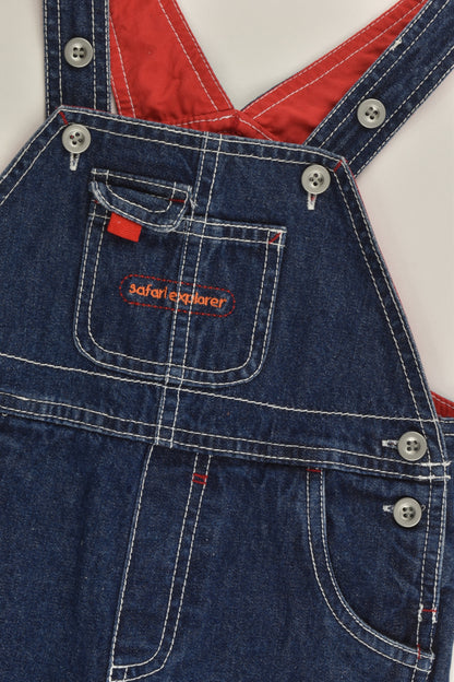 Target Size 1 'Safari Explorer' Denim Short Overalls