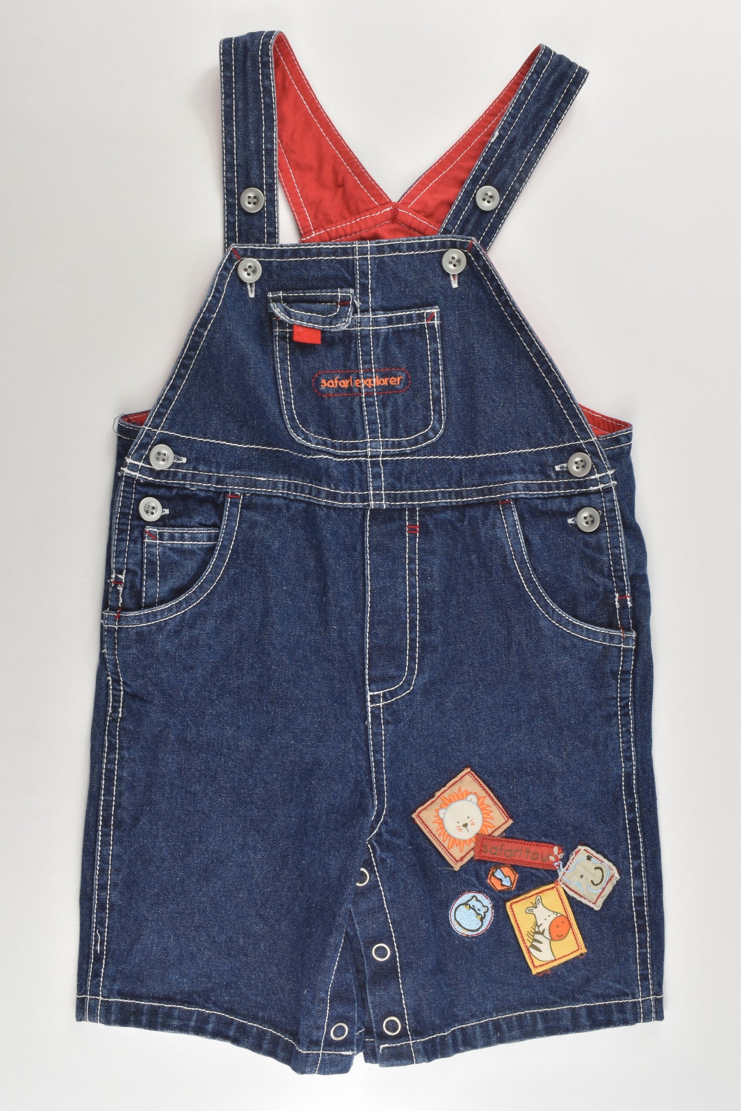 Target Size 1 'Safari Explorer' Denim Short Overalls