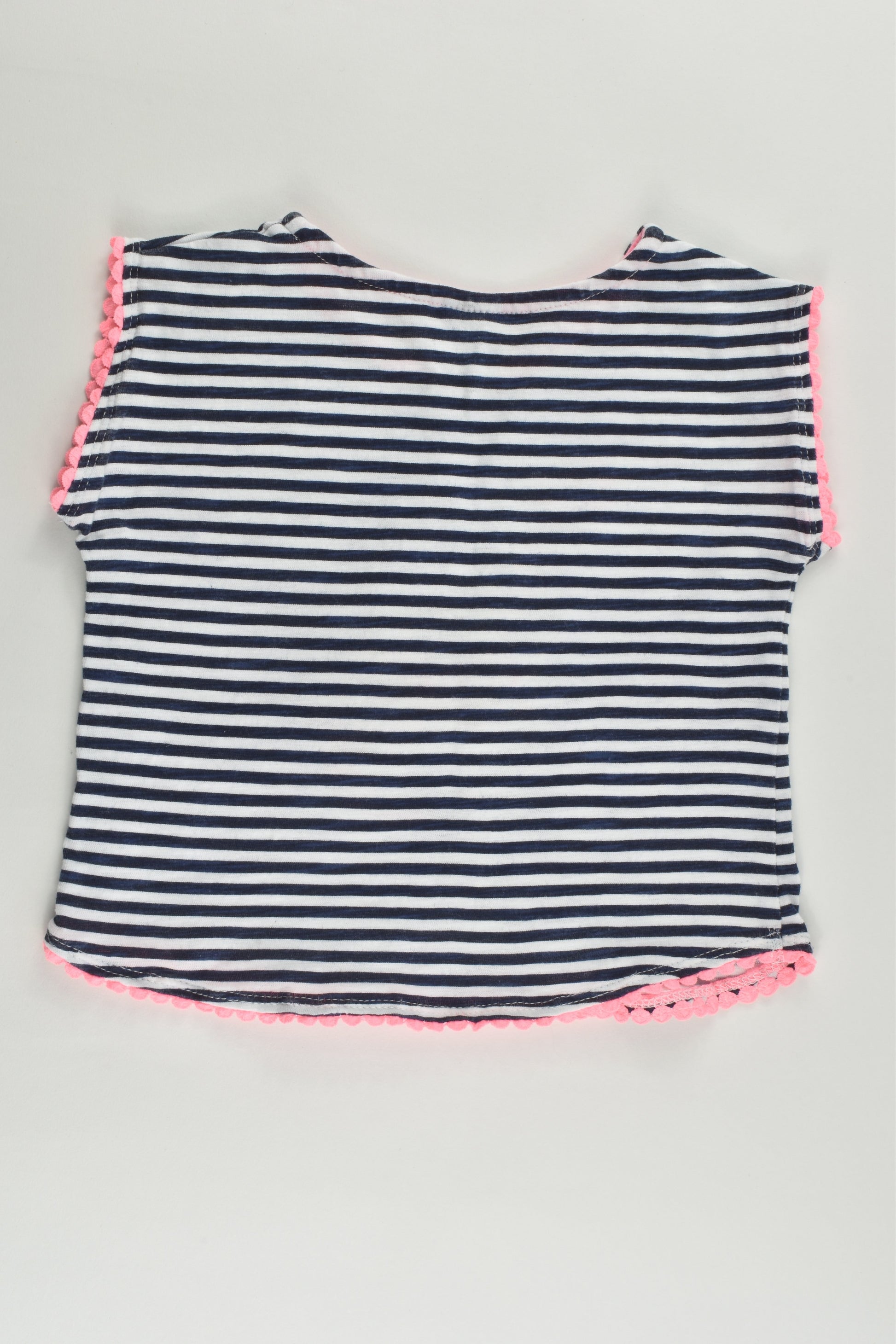 Target Size 1 Striped Dinosaur Pom Pom T-shirt