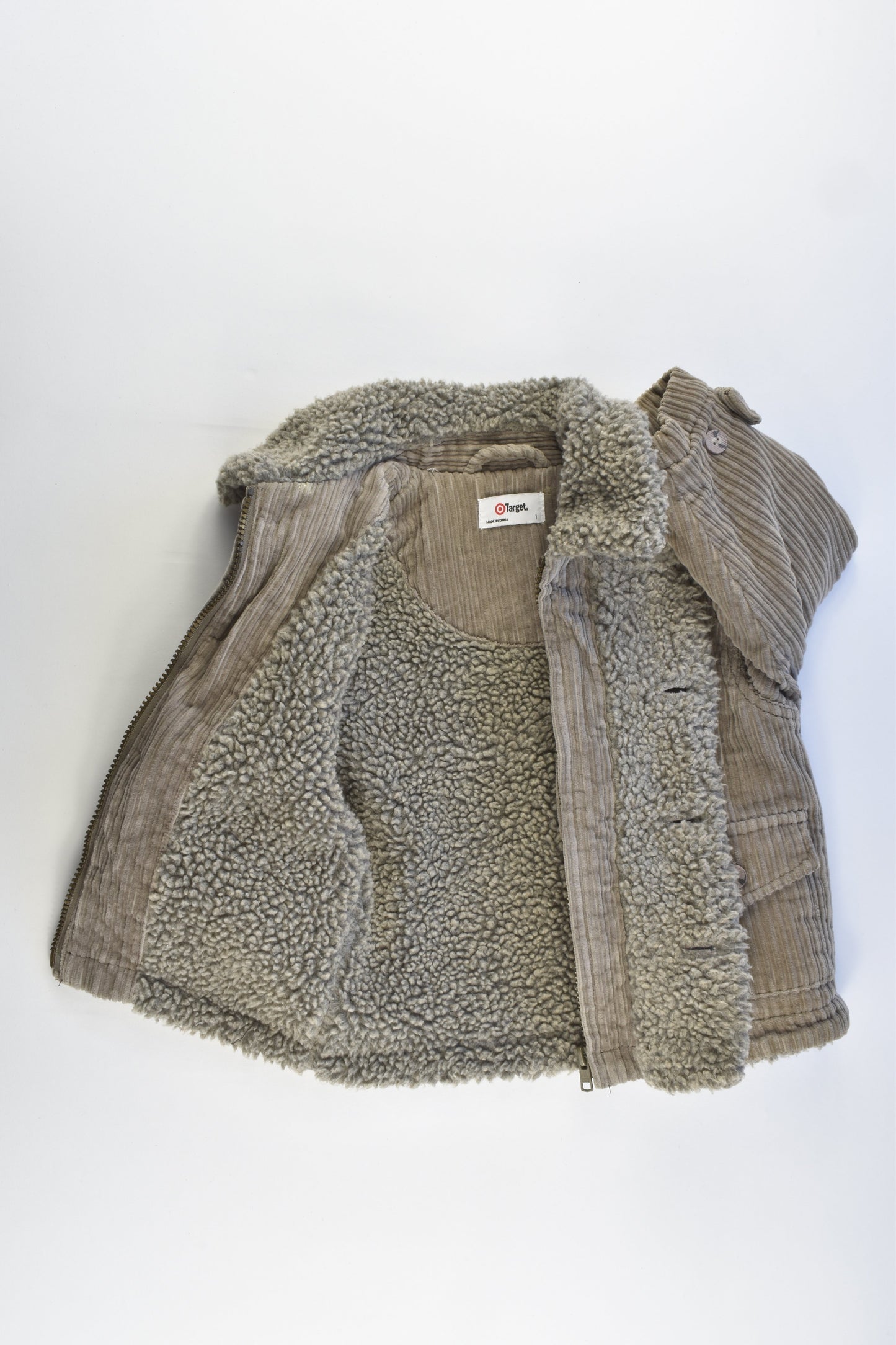 Target Size 1 Vintage Cord Sherpa Warm Jacket