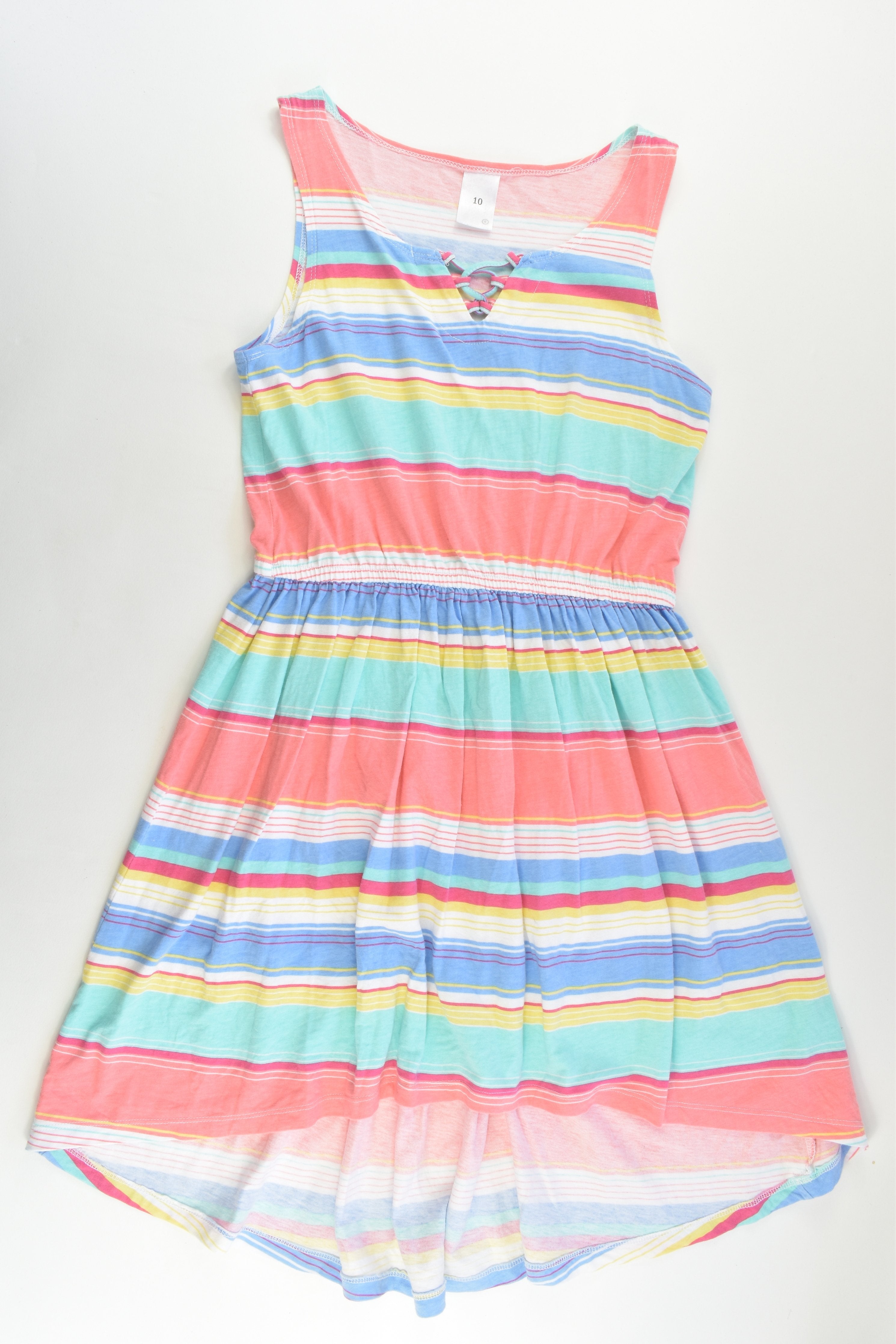 Colourful shop striped dress