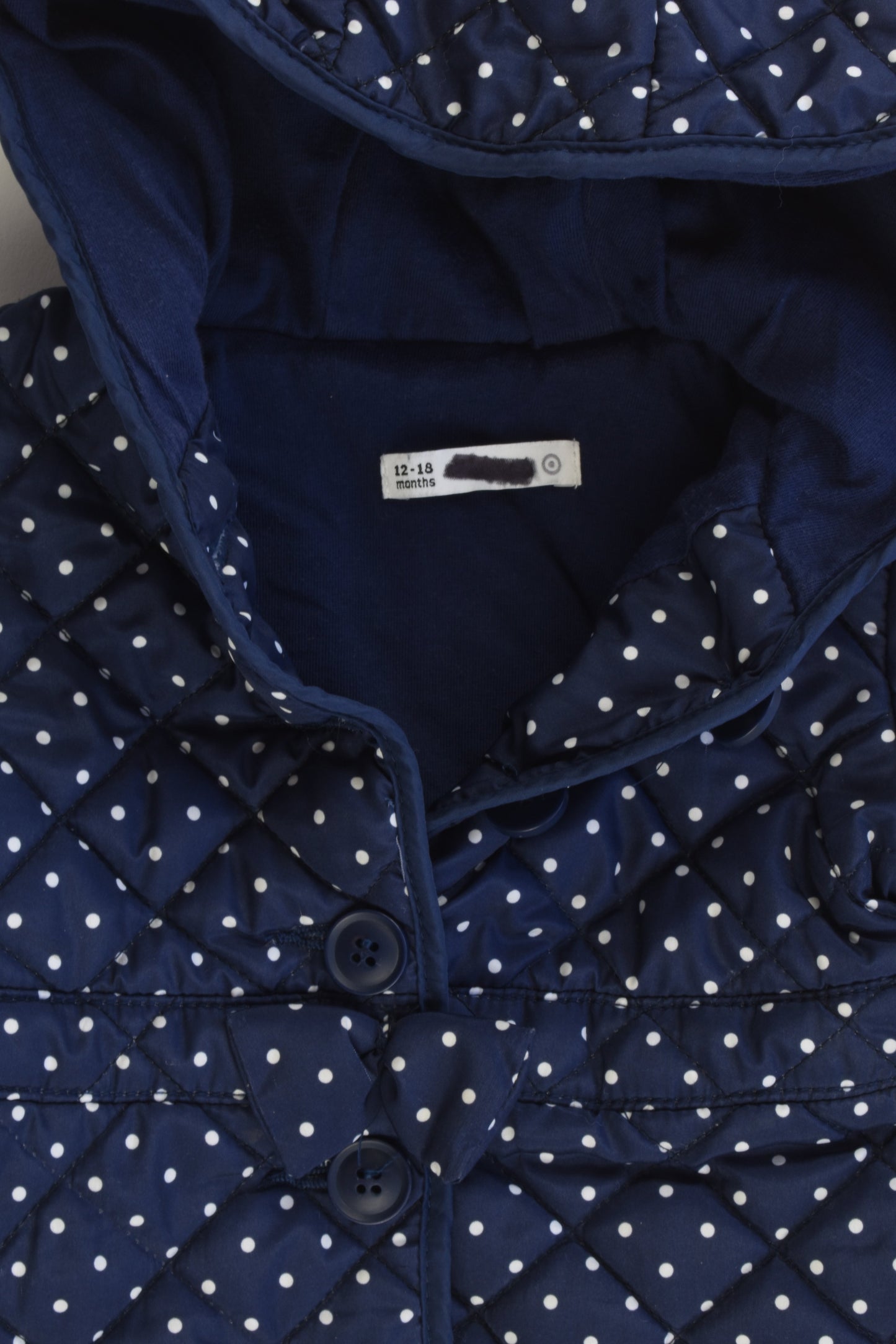 Target Size 12-18 months (1) Hooded Dotted Winter Jacket