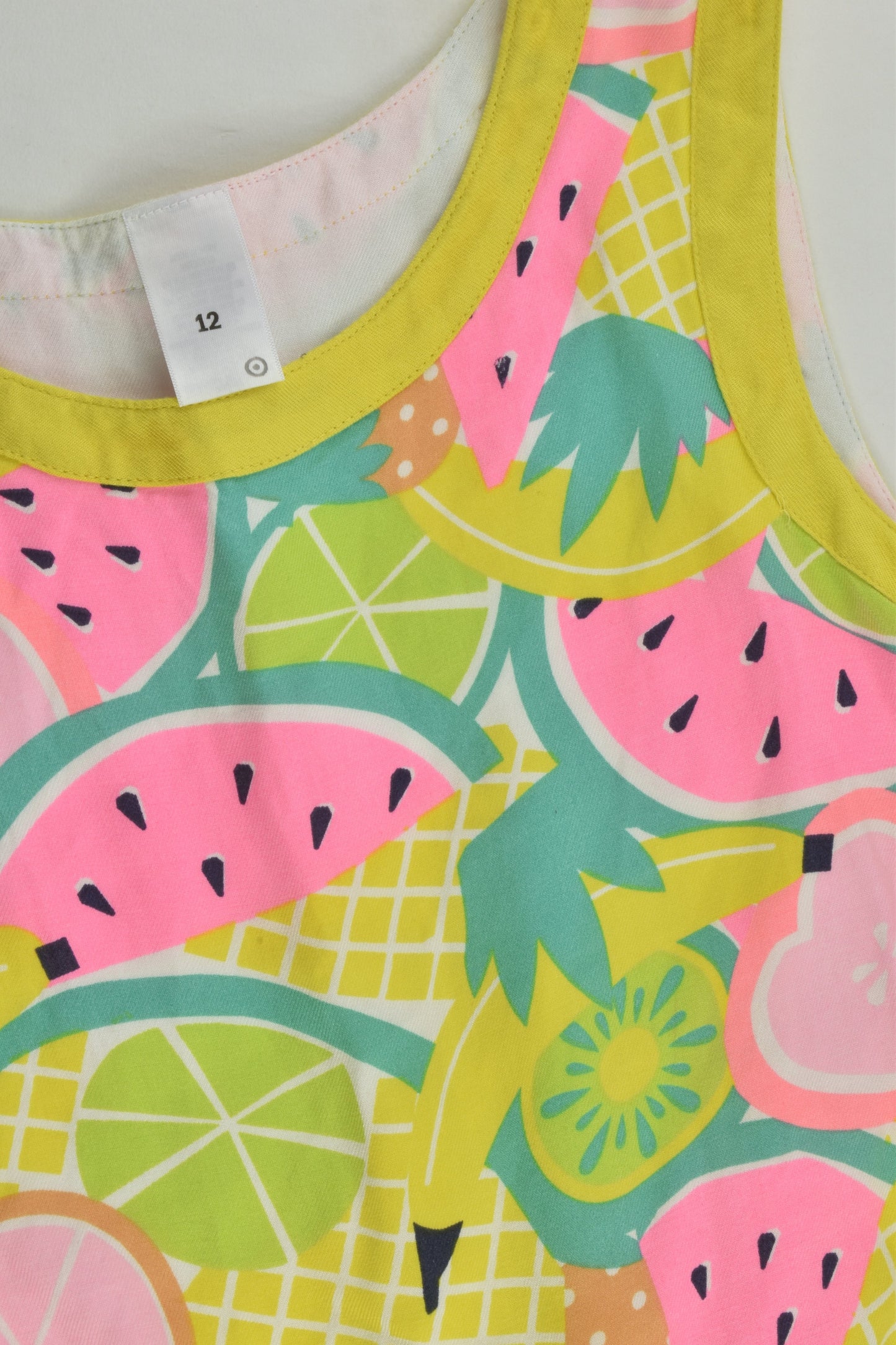 Target Size 12 Fruit Short Playsuit