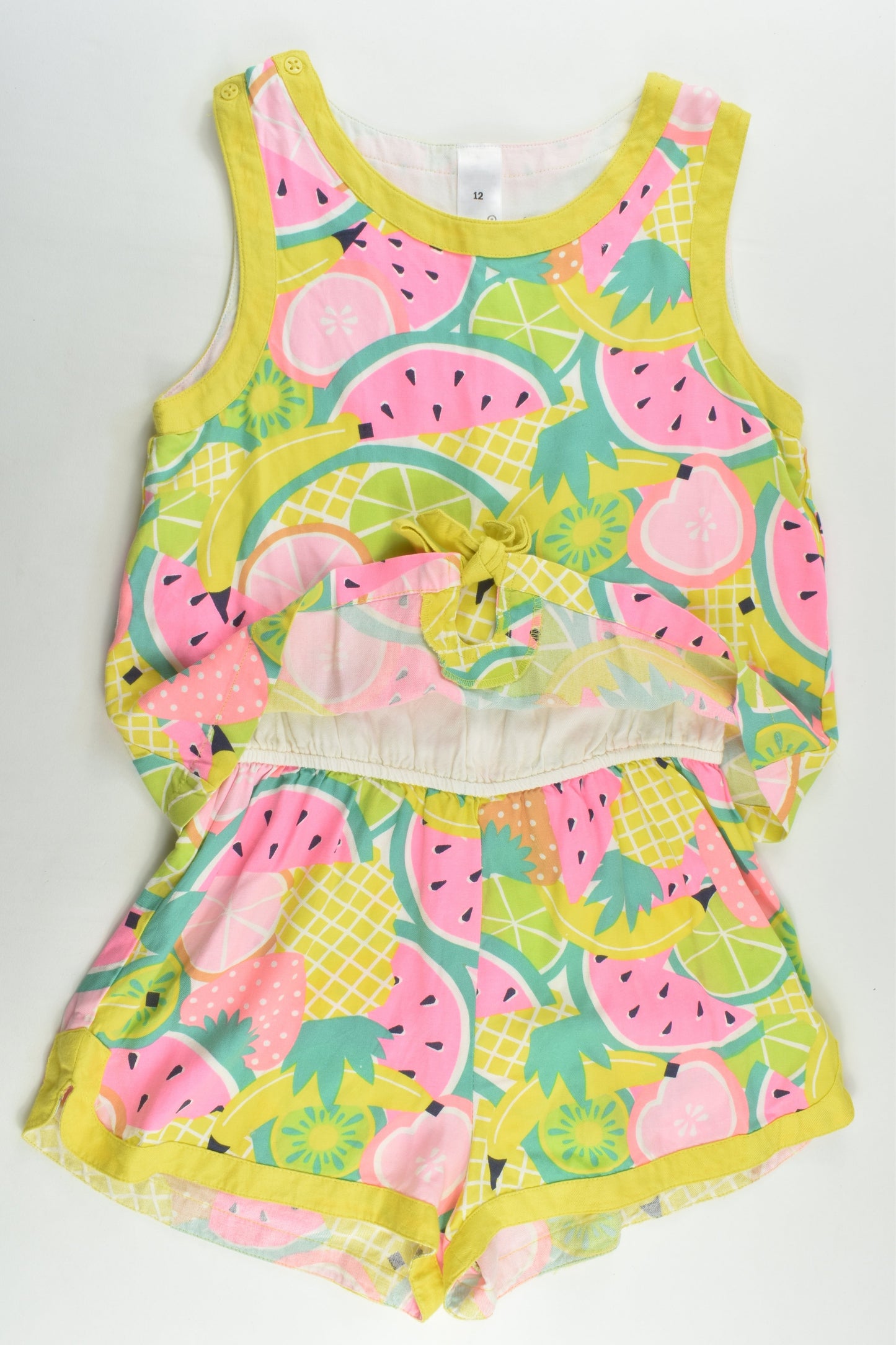 Target Size 12 Fruit Short Playsuit