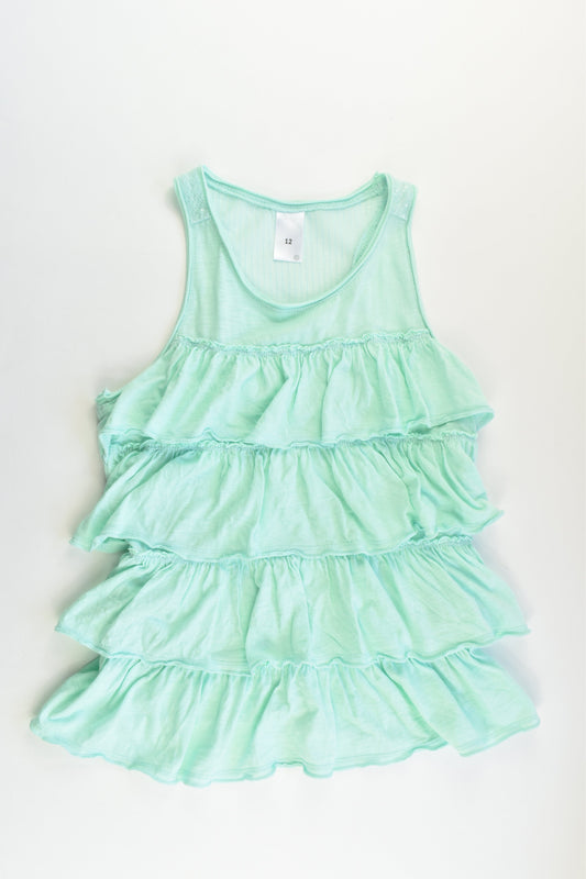 Target Size 12 Ruffle Top