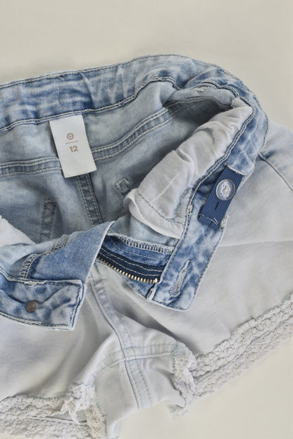 Target Size 12 Stretchy Denim Shorts