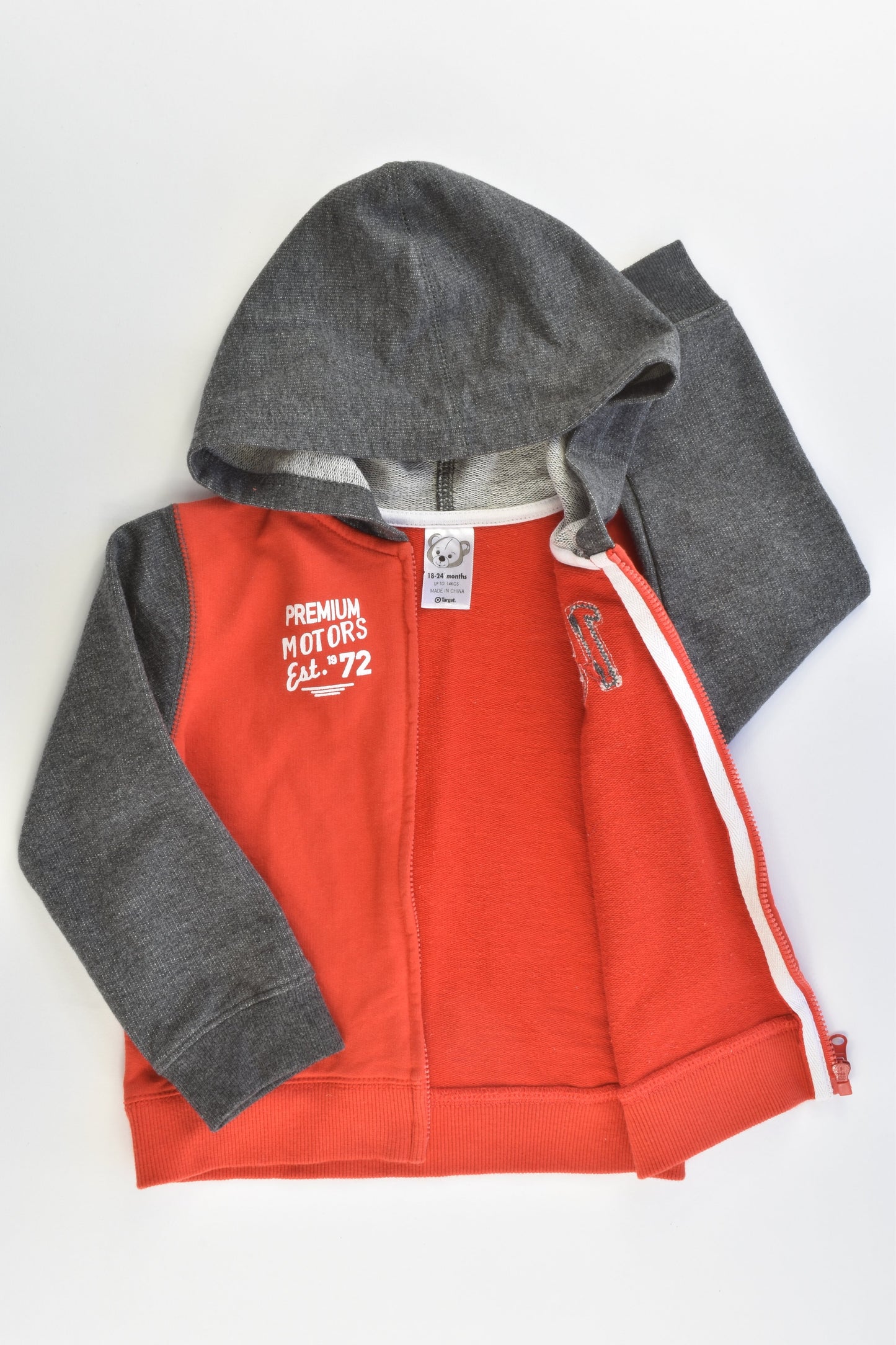 Target Size 18-24 months (2) "Premium Motors" Hooded Jumper