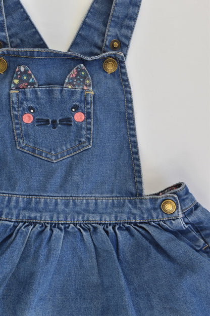 Target Size 2 (18-24 months) Cat Pocket Stretchy Denim Dress