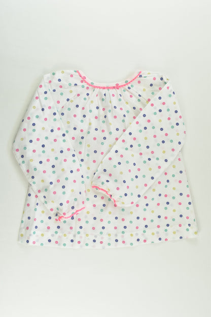 Target Size 2 (18-24 months) Dots Blouse