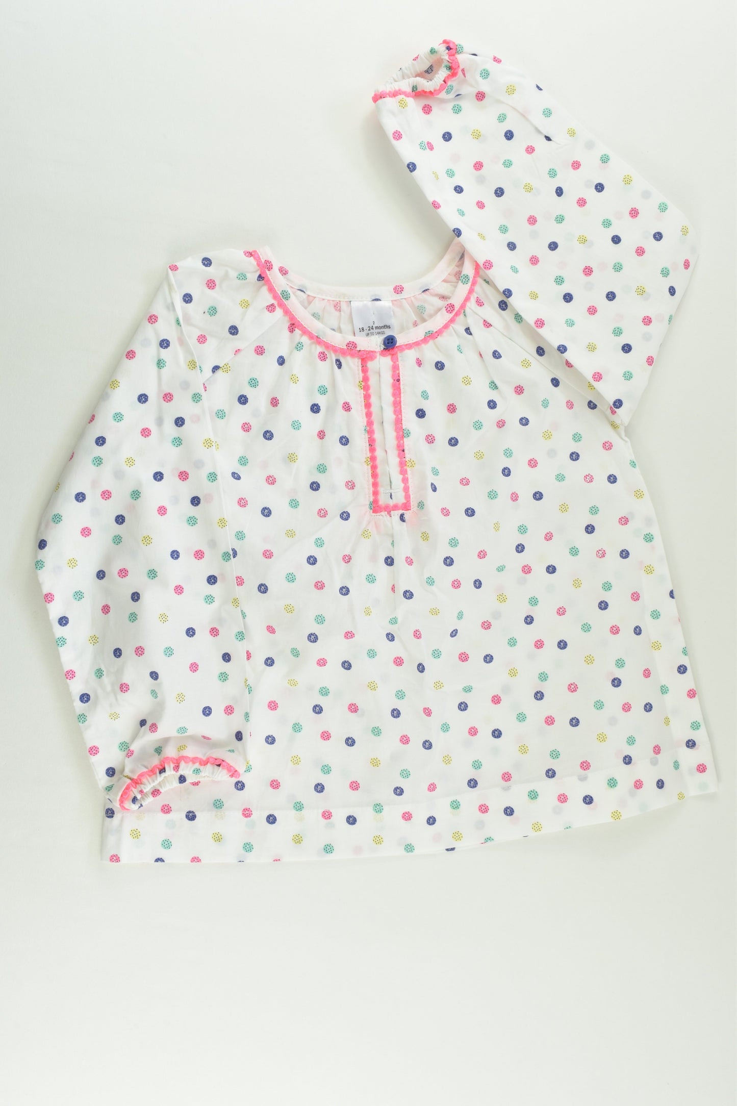 Target Size 2 (18-24 months) Dots Blouse