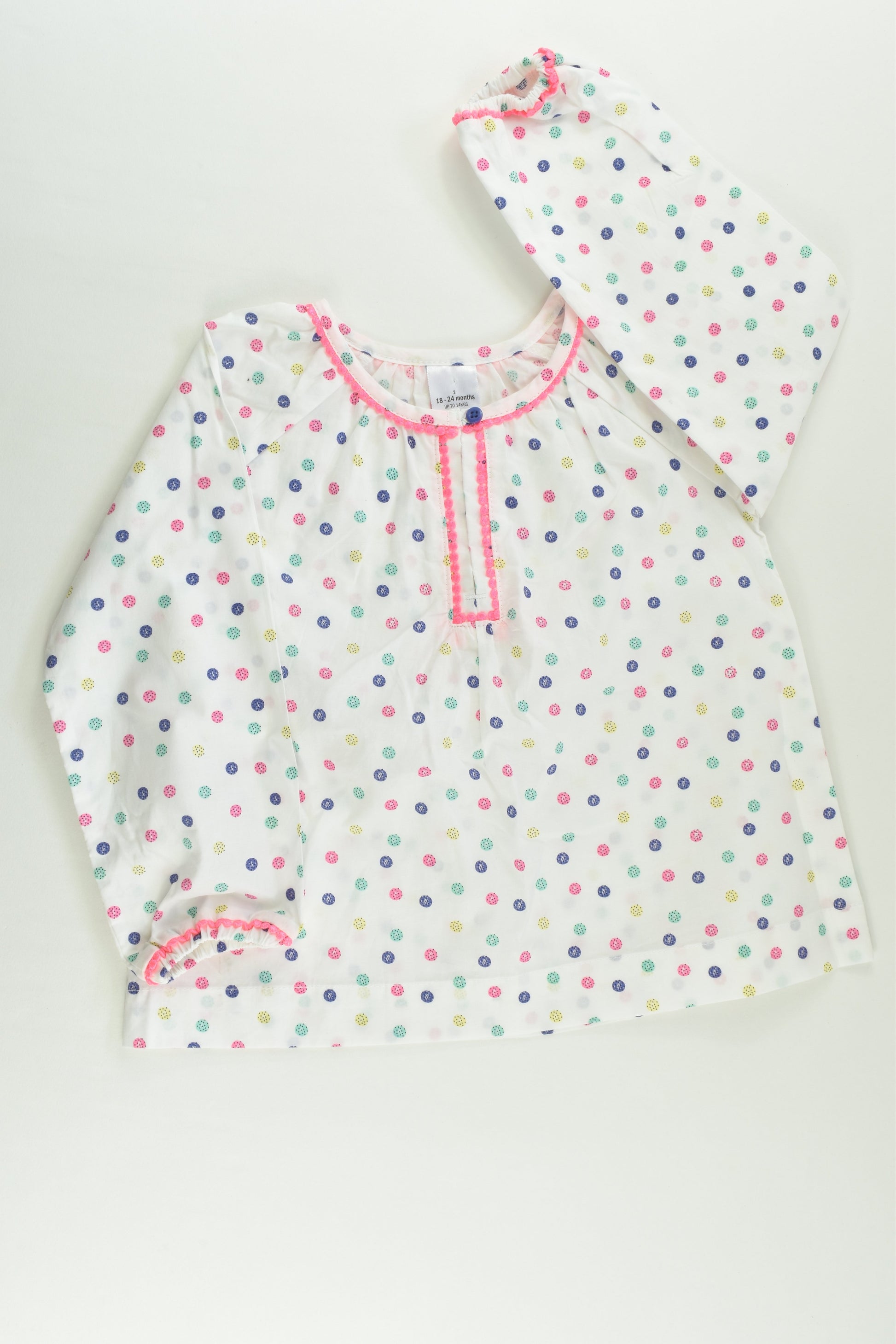 Target Size 2 (18-24 months) Dots Blouse