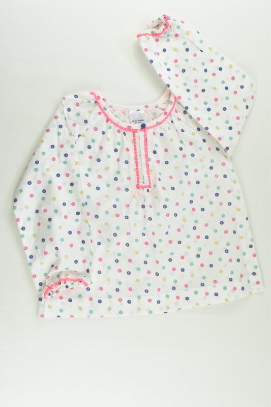Target Size 2 (18-24 months) Dots Blouse
