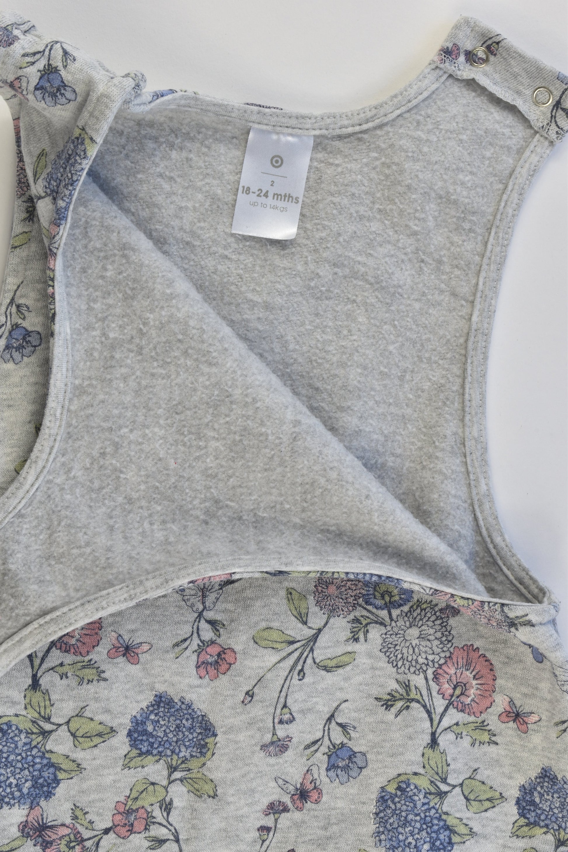 Target Size 2 (18-24 months) Floral Overalls
