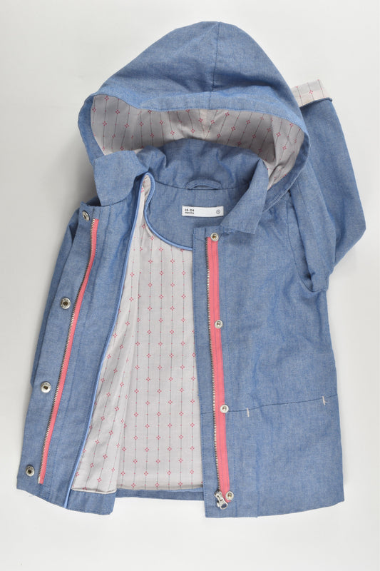 Target Size 2 (18-24 months) Hooded Lined Denim Jacket