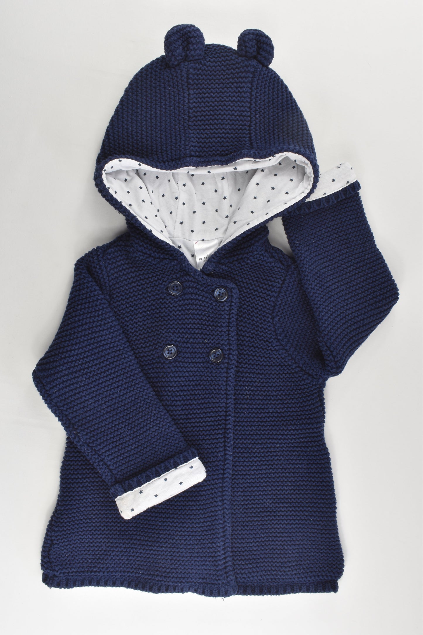 Target Size 2 (18-24 months) Lined Hooded Knitted Jumper