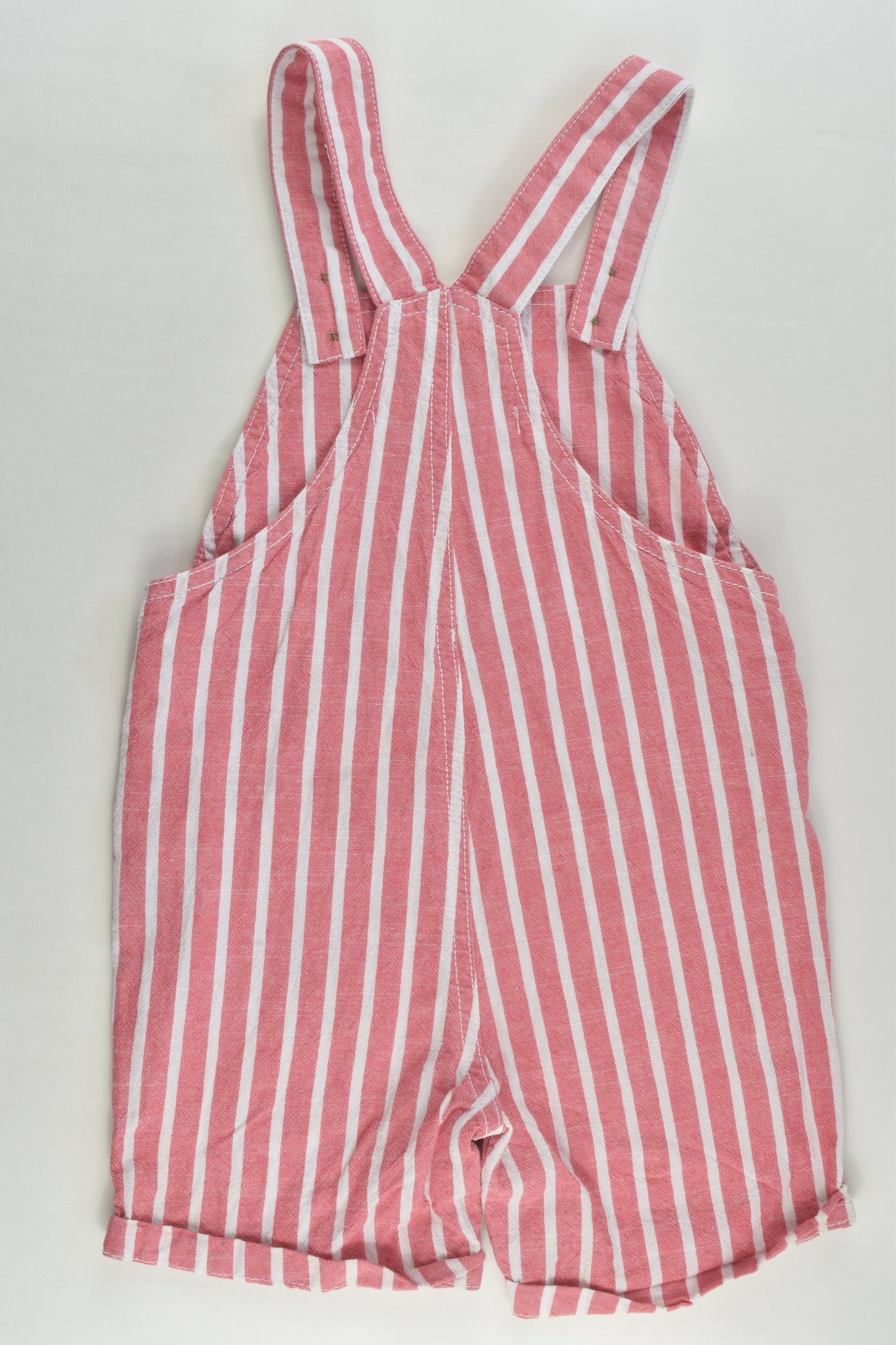 Target Size 2 (18-24 months) Linen-feel Striped Short Overalls