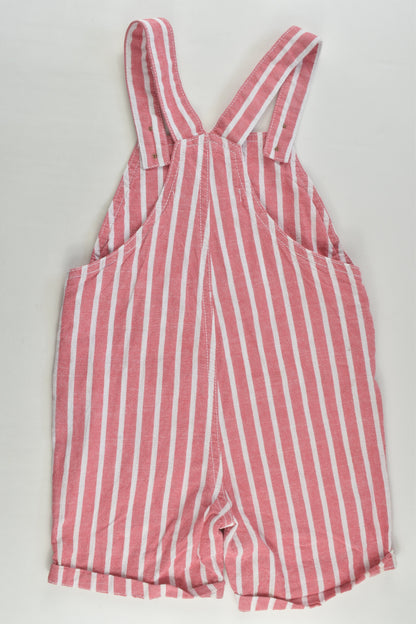 Target Size 2 (18-24 months) Linen-feel Striped Short Overalls