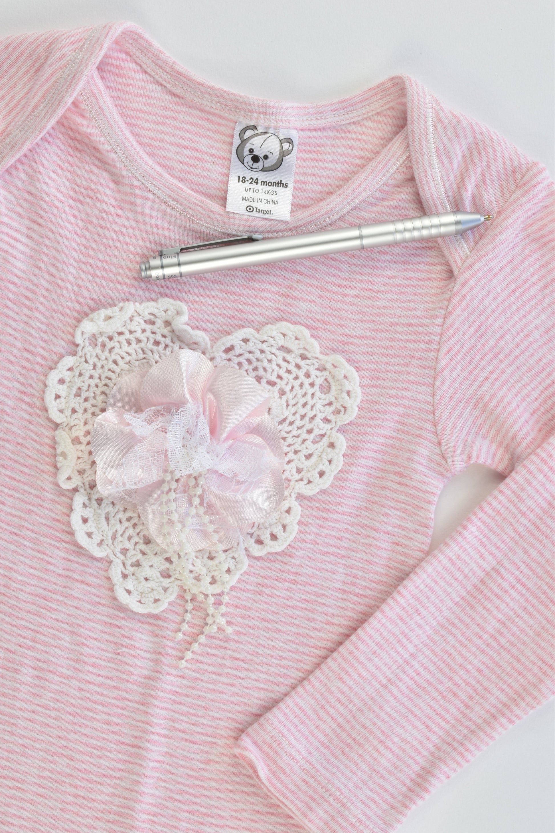Target Size 2 (18-24 months) Long Top/Tunic with Lace Details