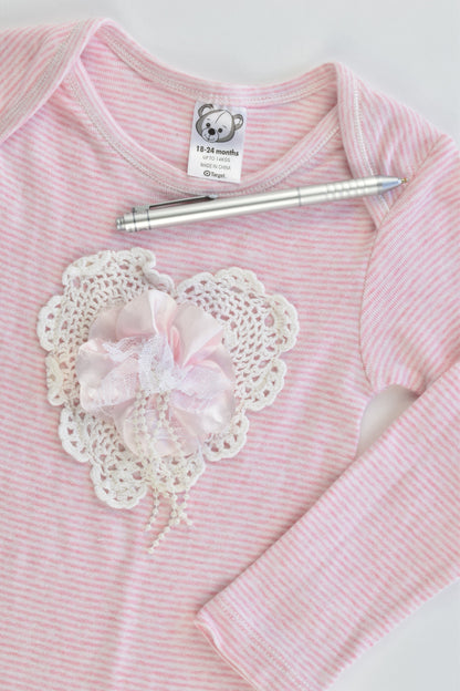 Target Size 2 (18-24 months) Long Top/Tunic with Lace Details