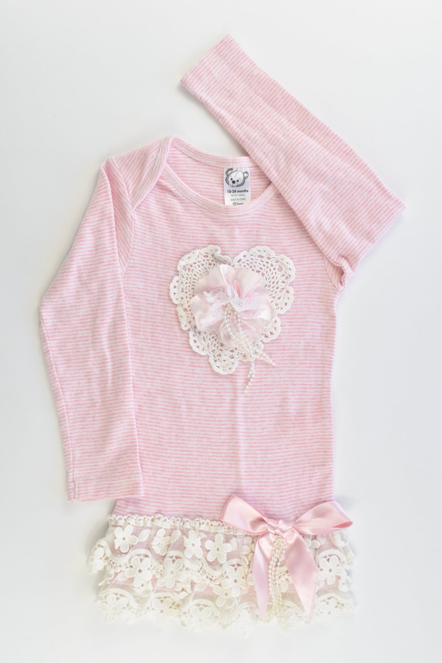 Target Size 2 (18-24 months) Long Top/Tunic with Lace Details