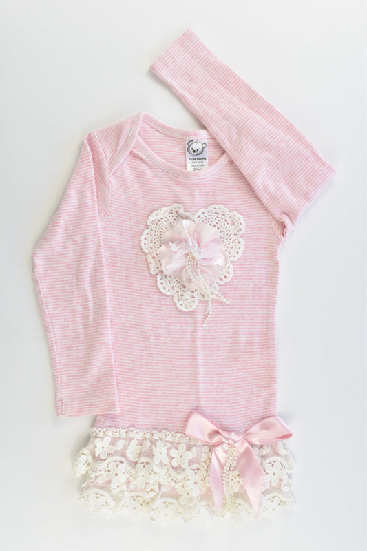 Target Size 2 (18-24 months) Long Top/Tunic with Lace Details